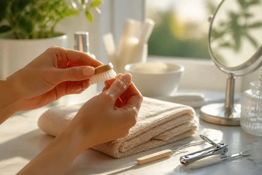Stop nog eens om je nagels schoon te maken: eenvoudig stappenplan
